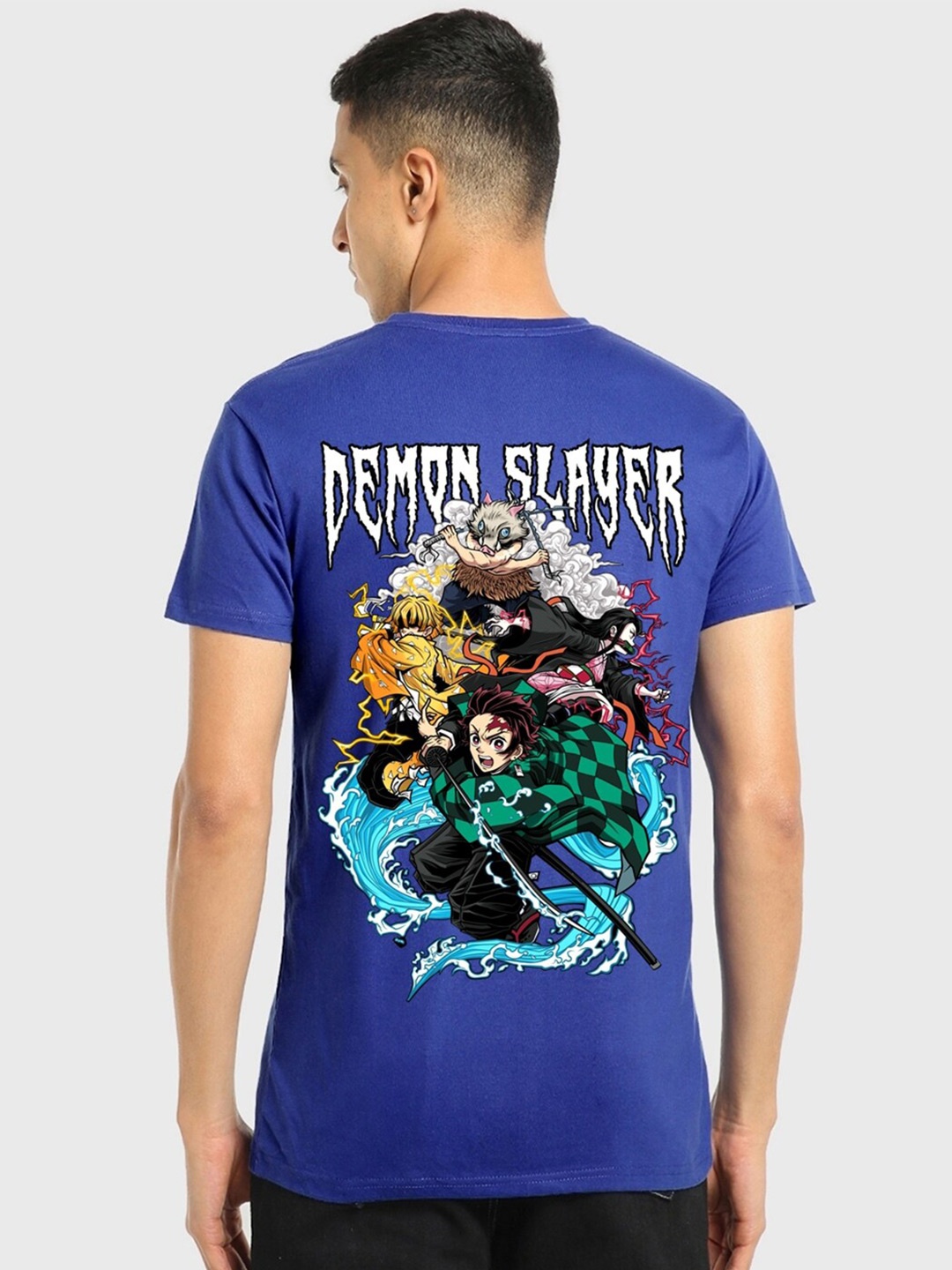 

Bewakoof Graphic Printed Cotton T-shirt, Blue