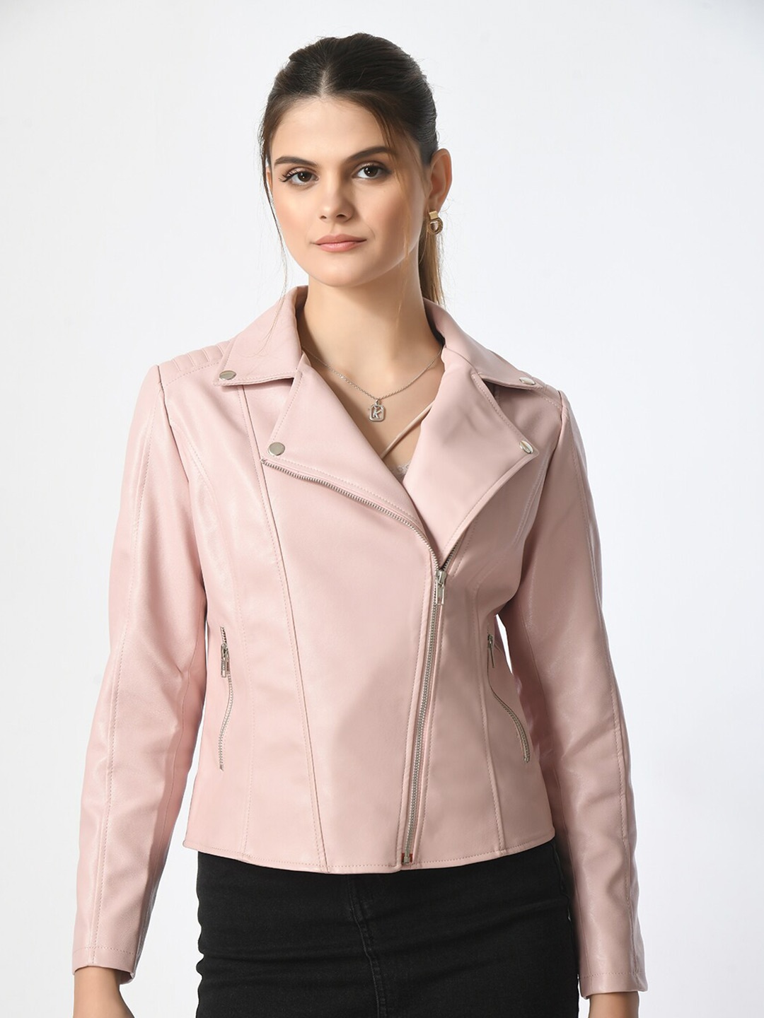 

TBOJ Anti Odour Lightweight Leather Jacket, Pink