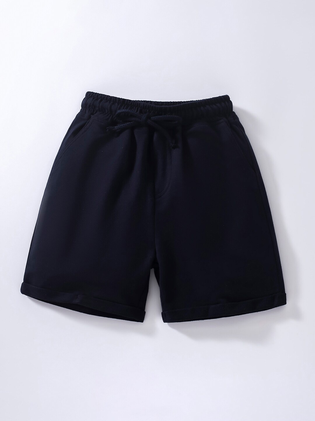 

StyleCast Girls Mid Rise Cotton Shorts, Navy blue