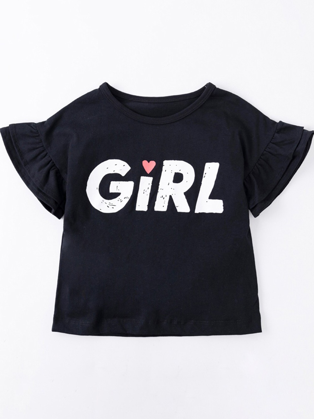 

StyleCast Girls Black Printed Pure Cotton Top With Trouser