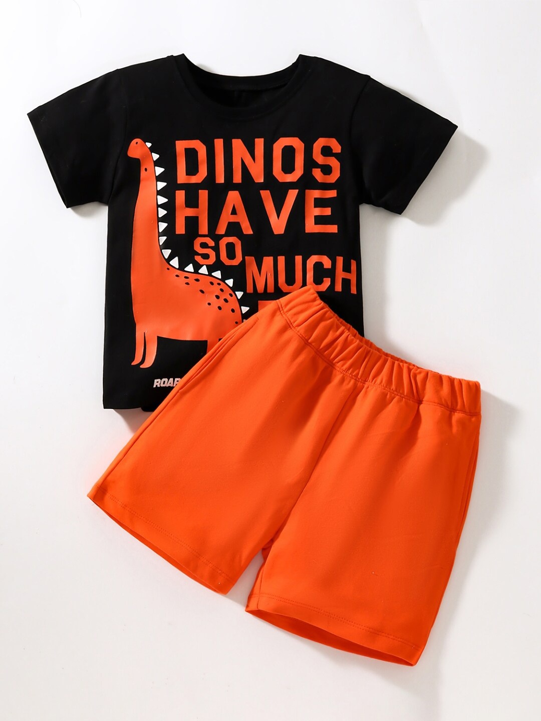 

StyleCast Girls Black Printed Pure Cotton T-shirt With Shorts