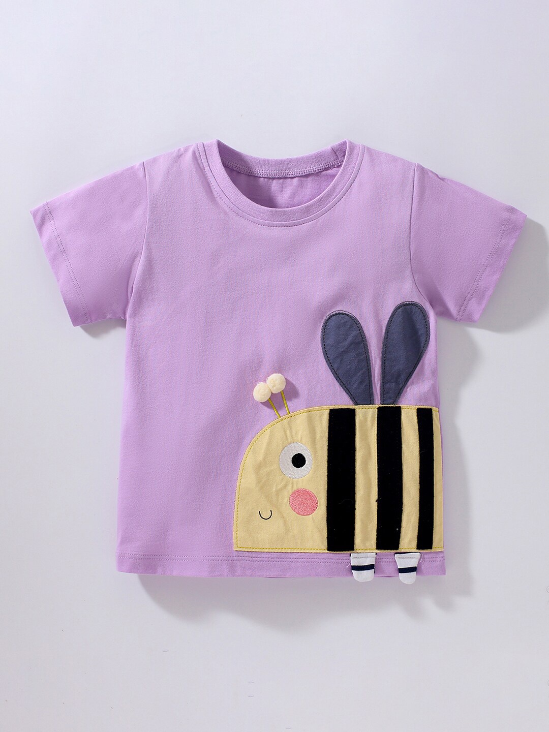 

StyleCast Girls Print Cotton Tshirt, Purple