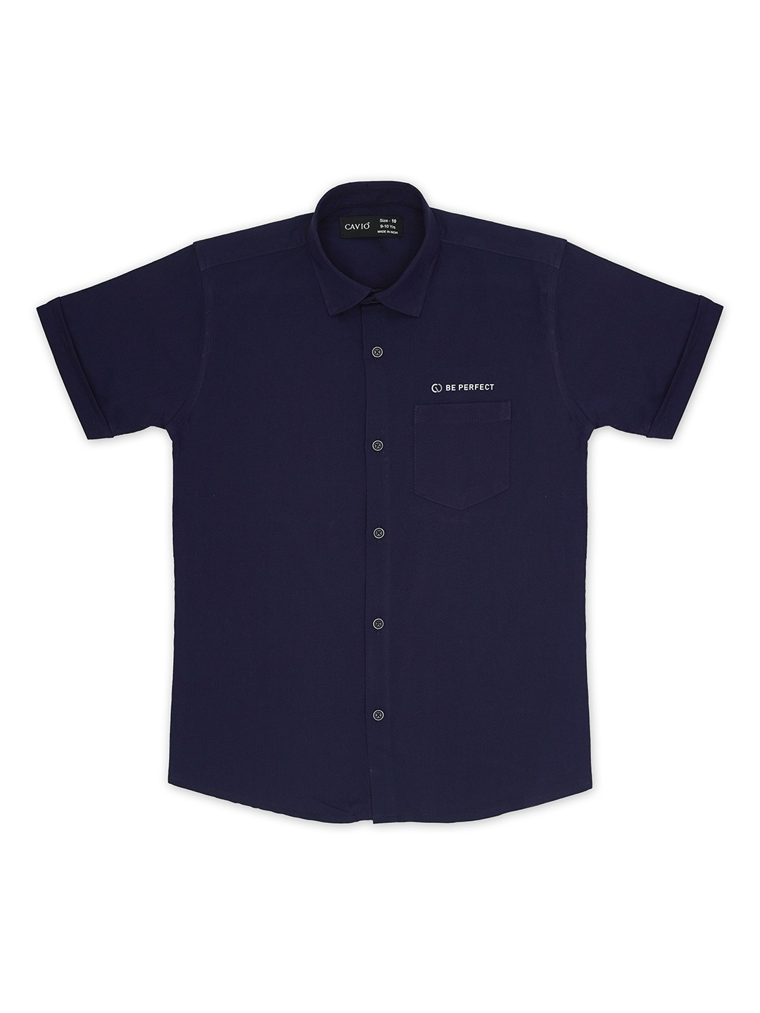 

CAVIO Boys Standard Opaque Casual Shirt, Blue