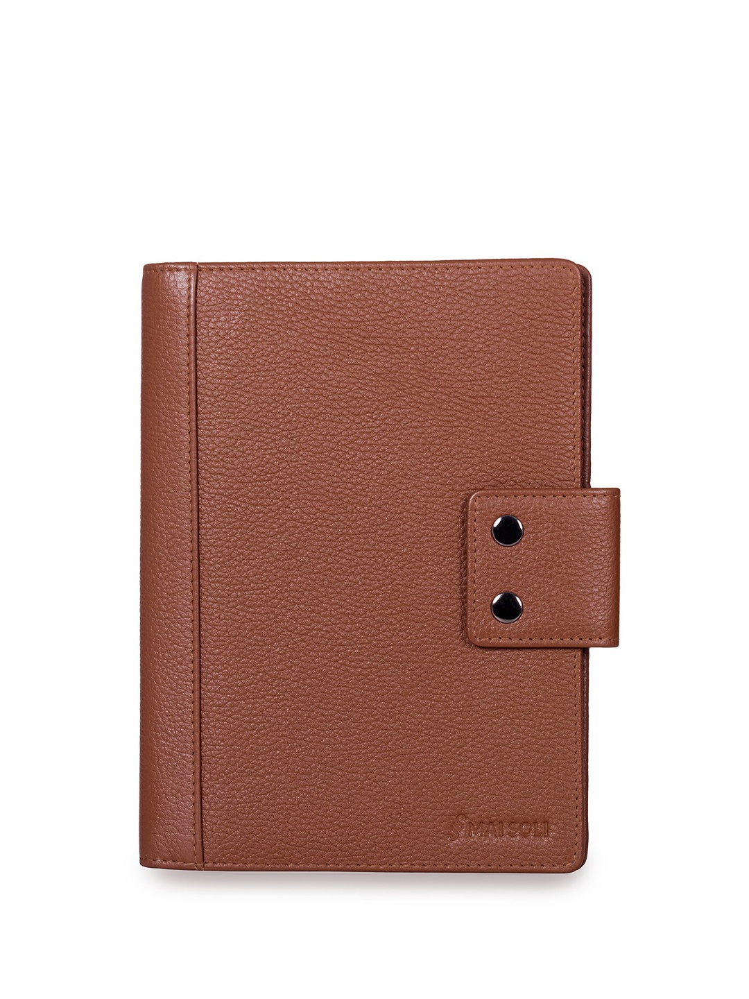 

MAI SOLI Unisex Genuine Leather Safari Large Travel Wallet, Brown
