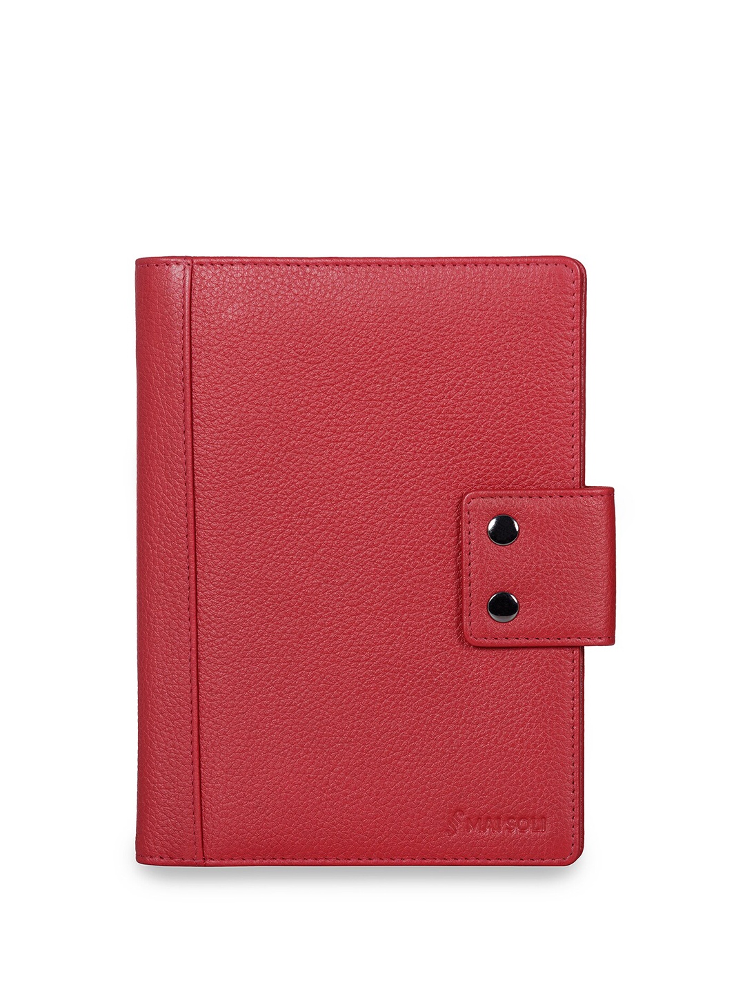 

MAI SOLI Unisex Red Genuine Leather Safari Large Travel Wallet