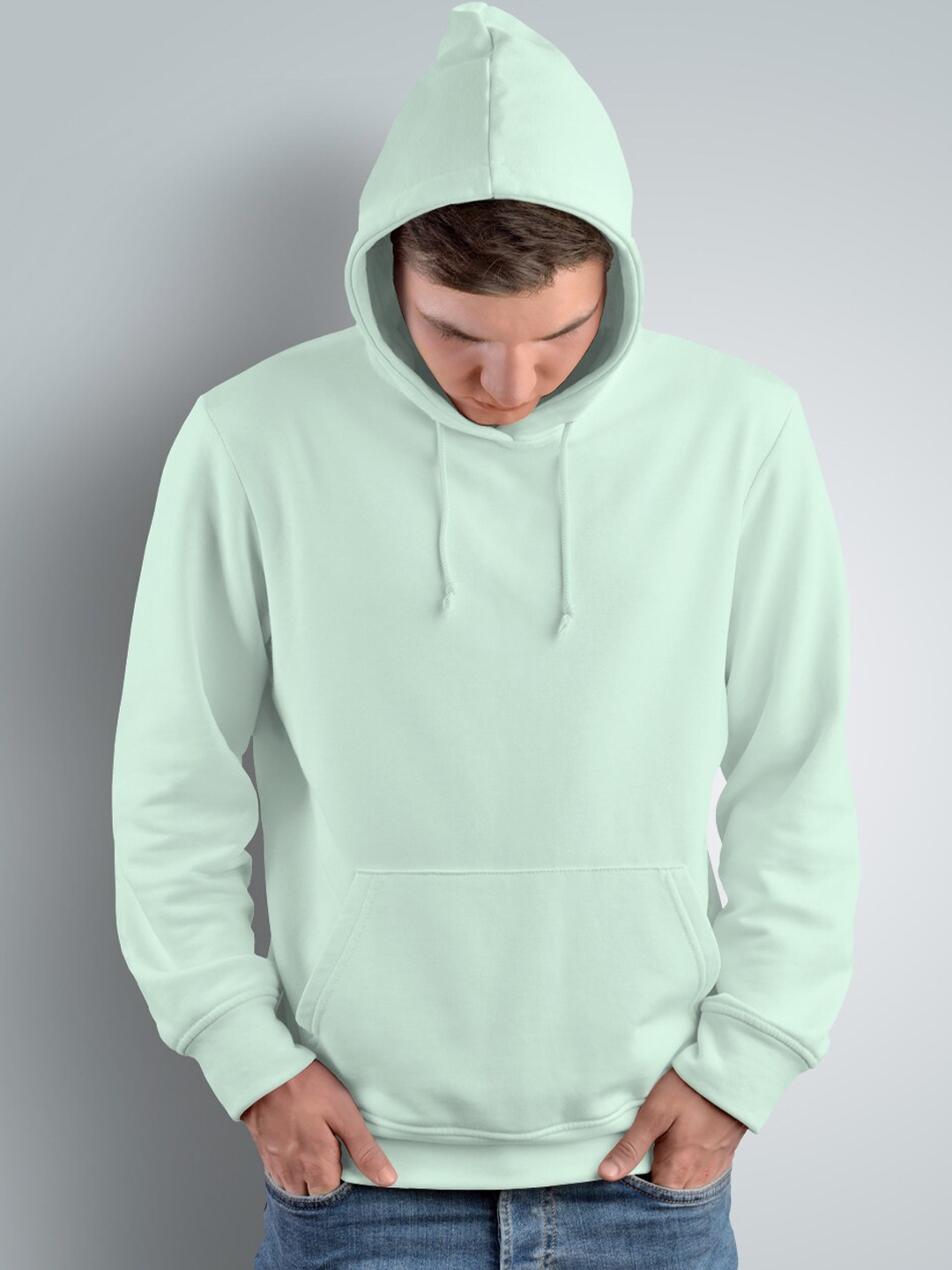 

Crazymonk Unisex Hooded Cotton Sweatshirt, Green