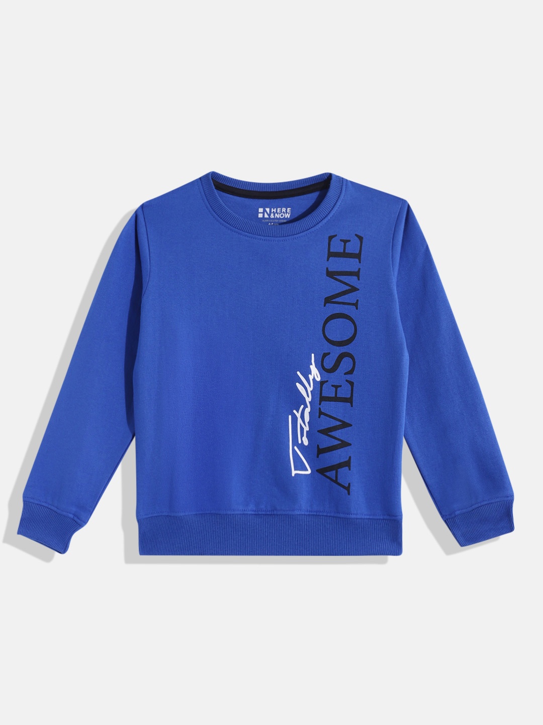 

HERE&NOW Boys Printed Sweatshirt, Blue