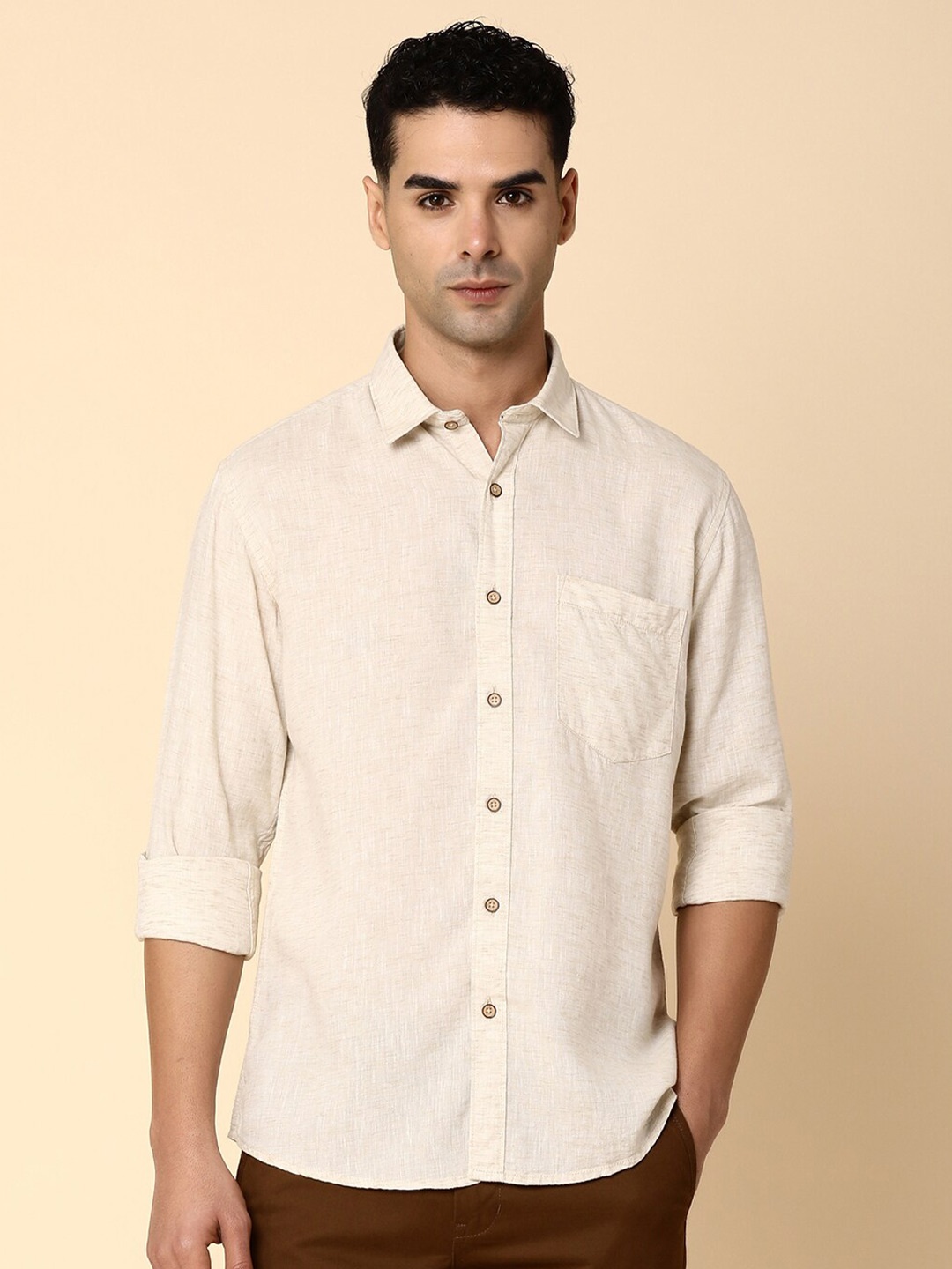 

V-Mart Spread Collar Casual Shirt, Grey