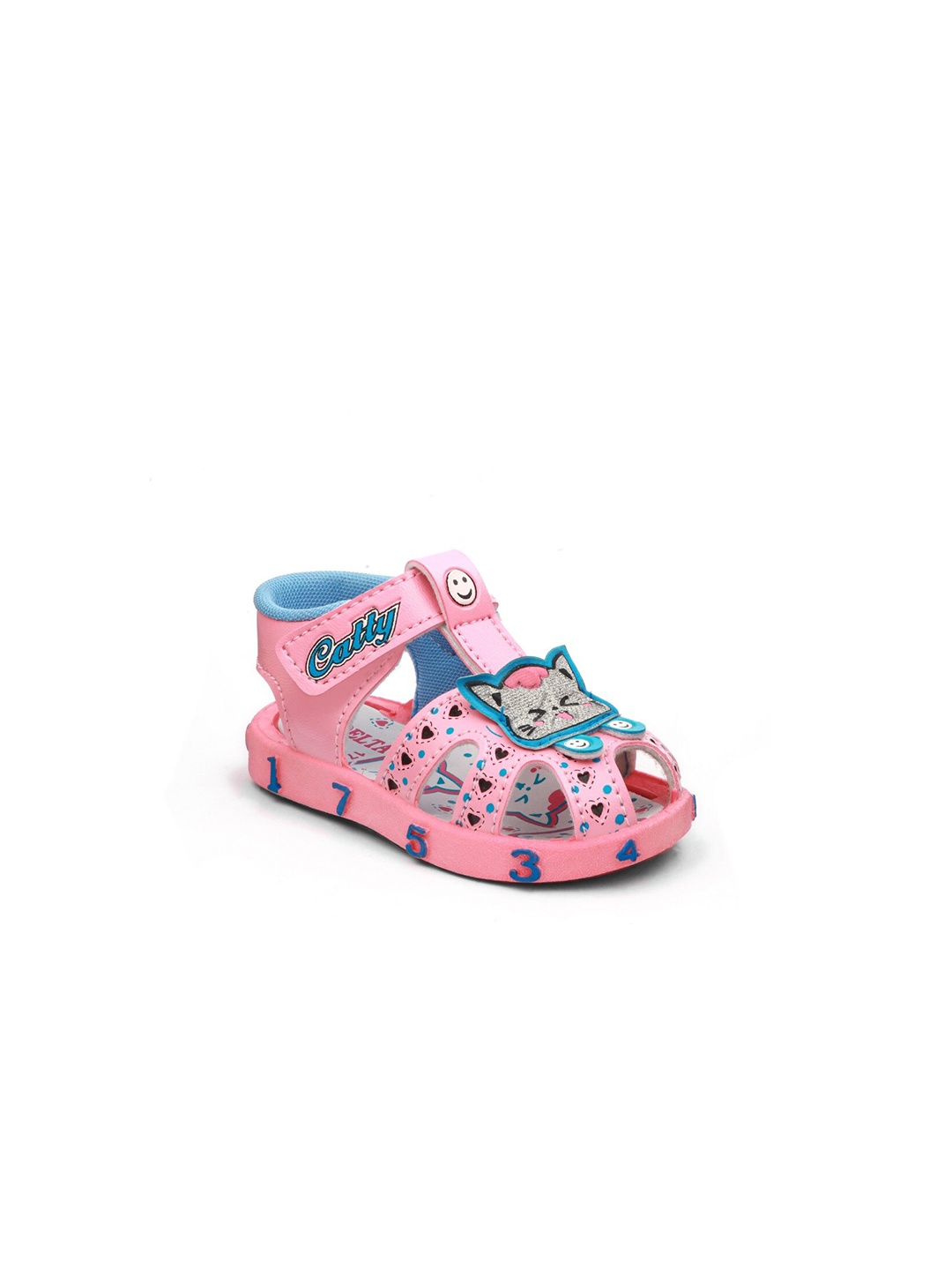 

BAESD Kids Glitter Velcro Comfort Sandals, Pink