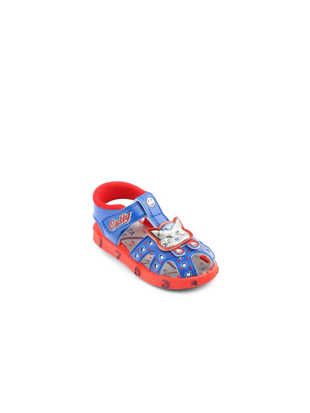 

BAESD Kids Glitter Velcro Comfort Sandals, Navy blue
