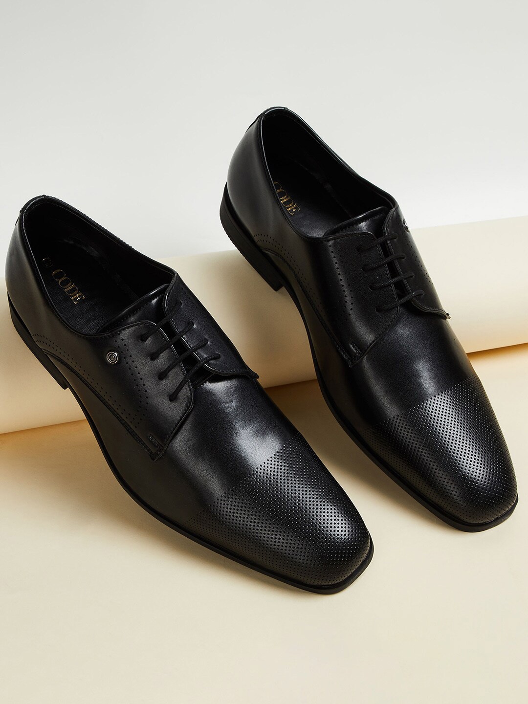 

CODE by Lifestyle Men Perforated Formal Derbys, Black