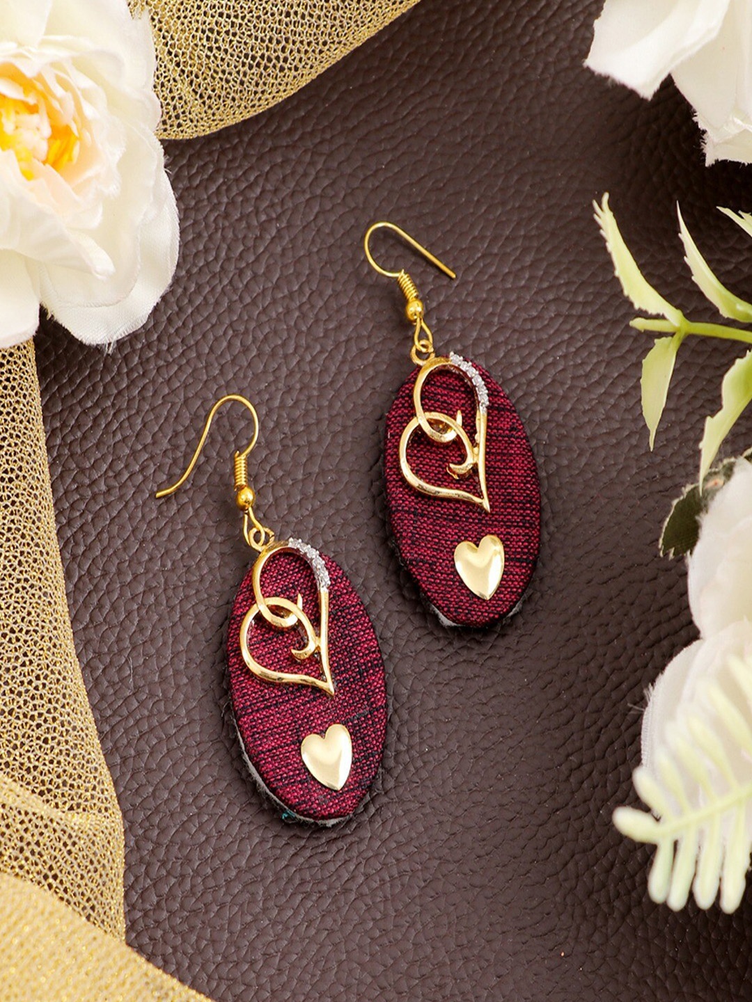 

UNIVERSITY TRENDZ Gold-Plated Classic Drop Earrings
