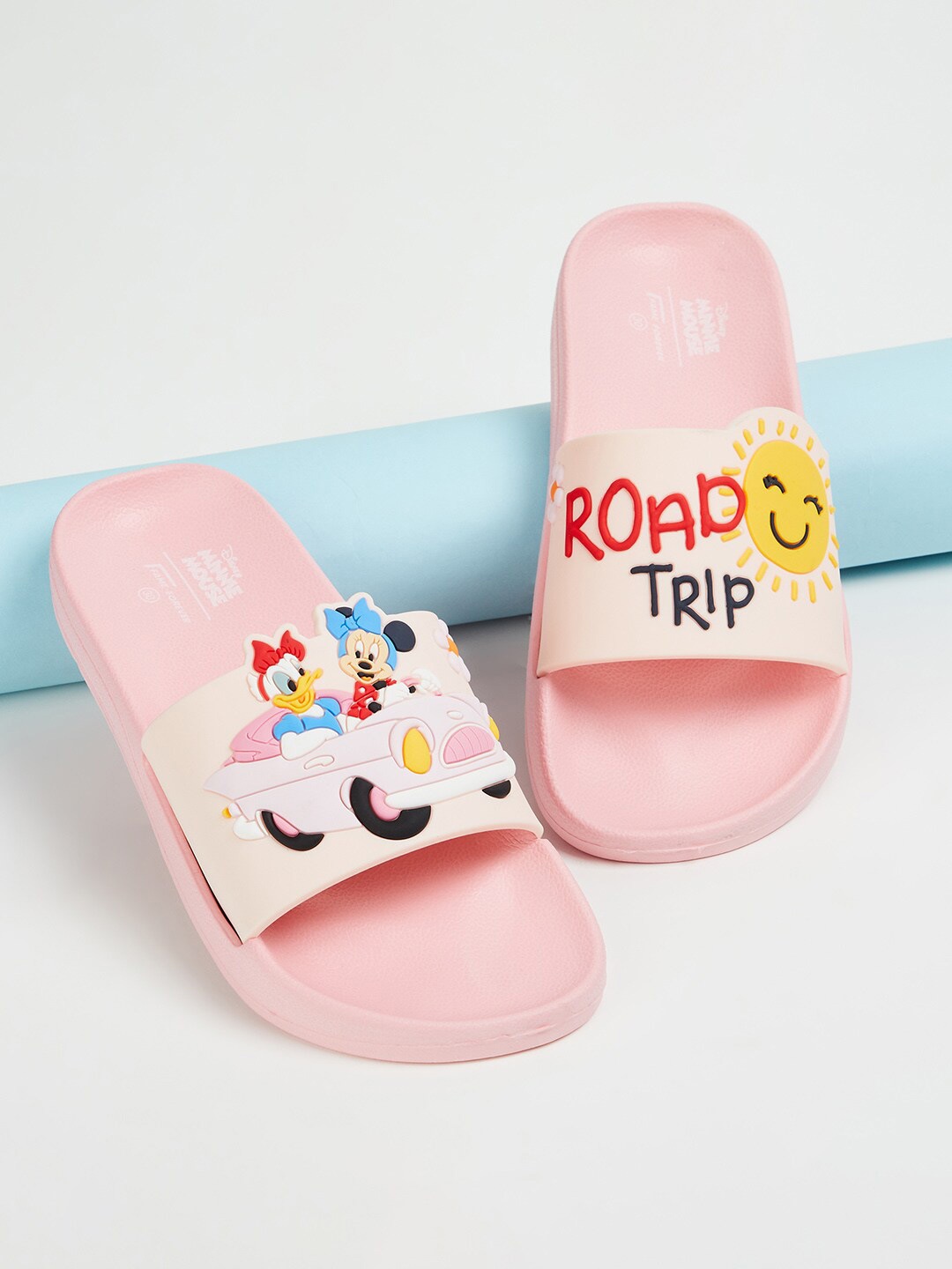 

Fame Forever by Lifestyle Girls Printed Sliders, Pink