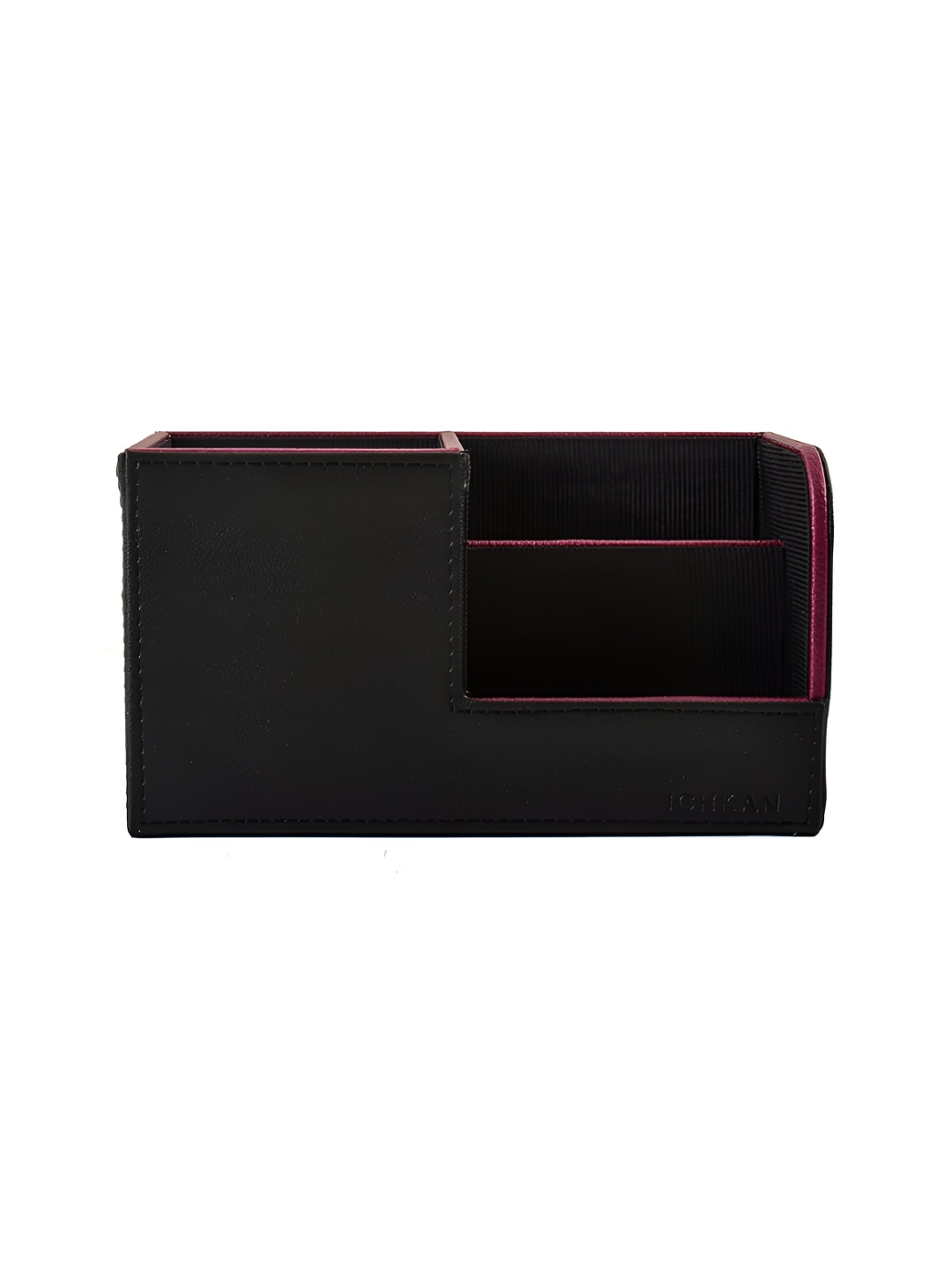 

ICHKAN Black & Brown Textured Desk Organiser