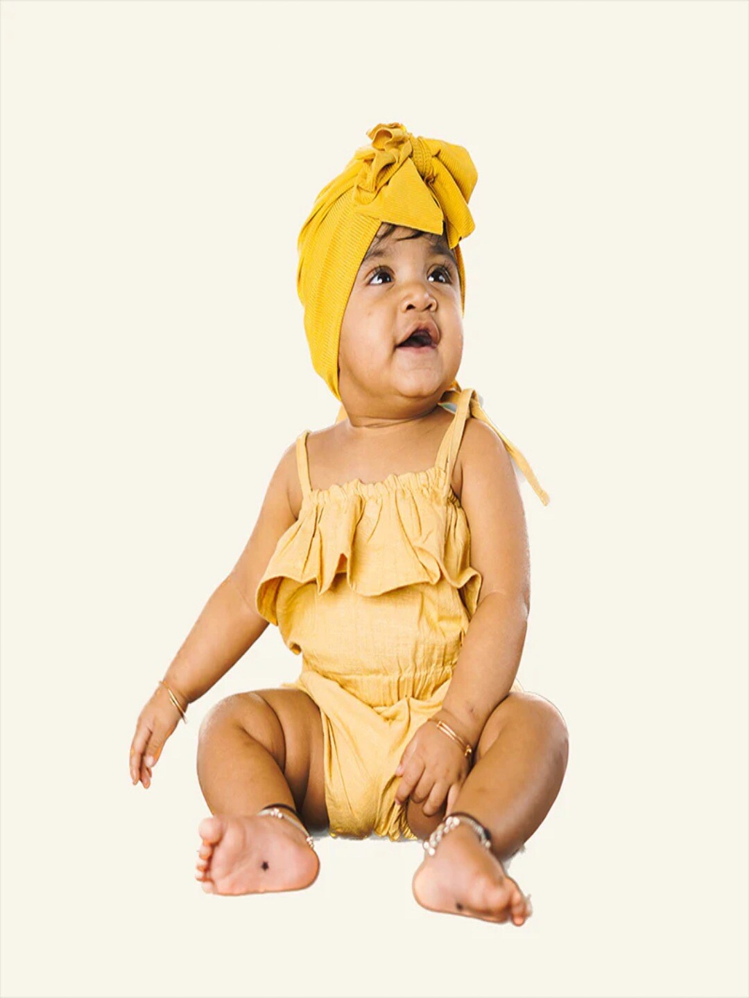 

BAESD Infant Girls Sleeveless Rompers, Yellow