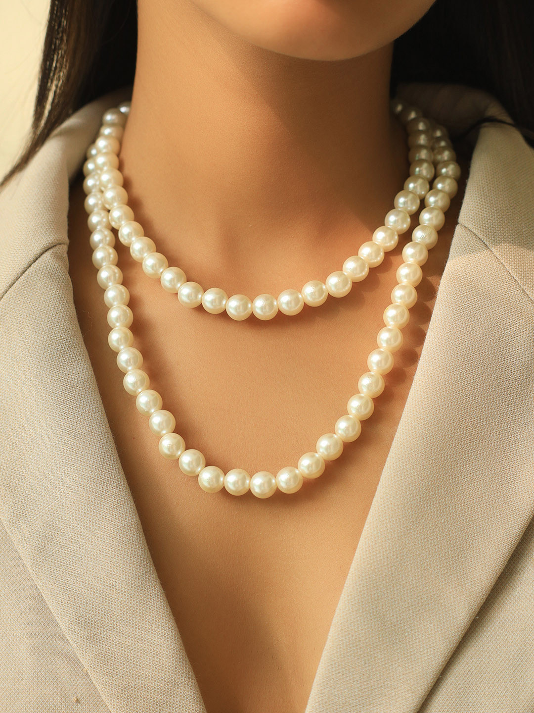 

Ayesha Gold-Plated Minimal Pearl Necklace