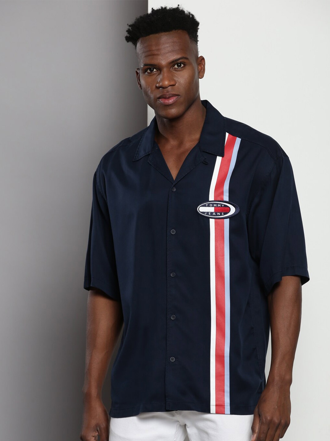 

Tommy Hilfiger Opaque Checked Casual Shirt, Navy blue