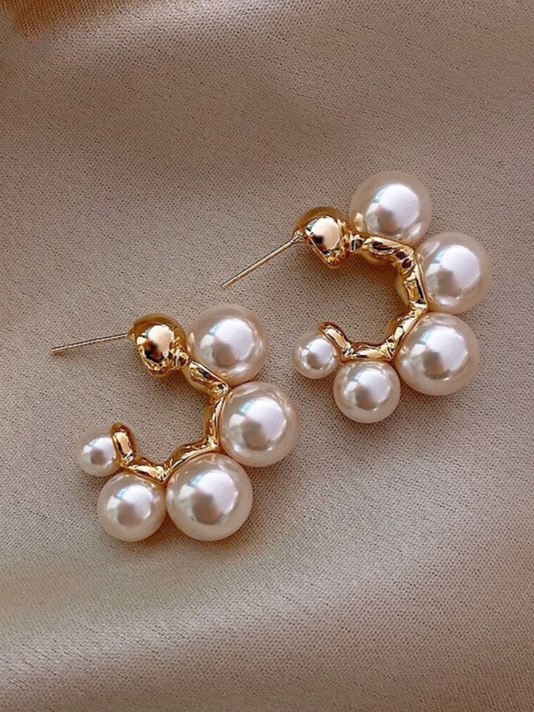 

SALTY Women Pearl Perfection Earrings, Gold