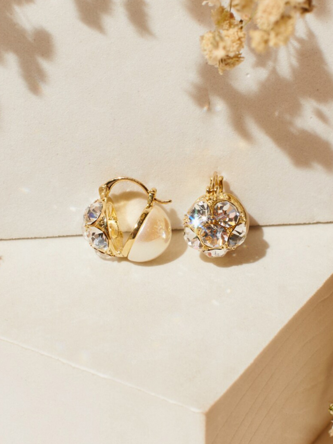 

SALTY Gold-Plated Contemporary Drop Earrings