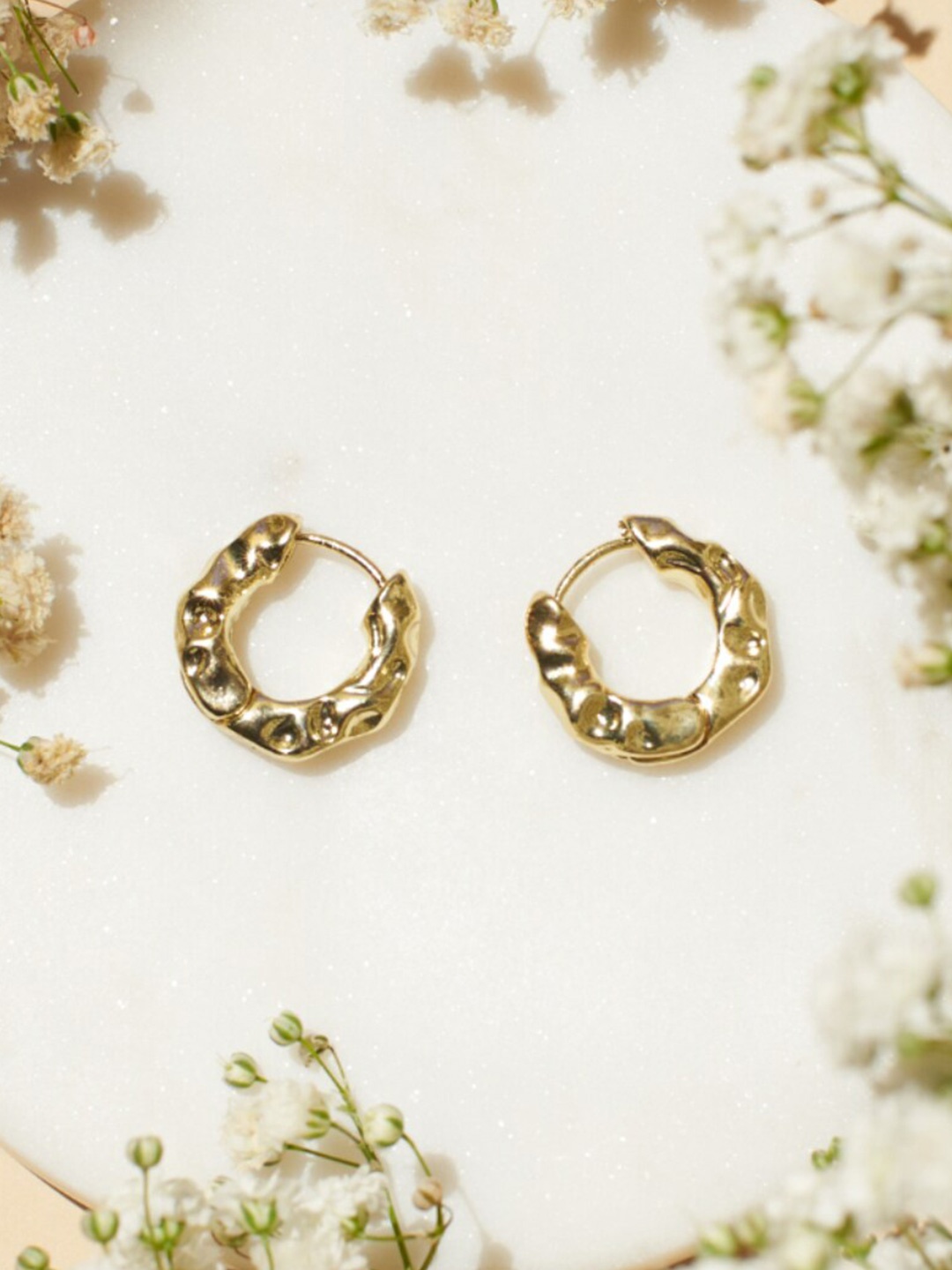 

SALTY Contemporary Hoop Earrings, Gold