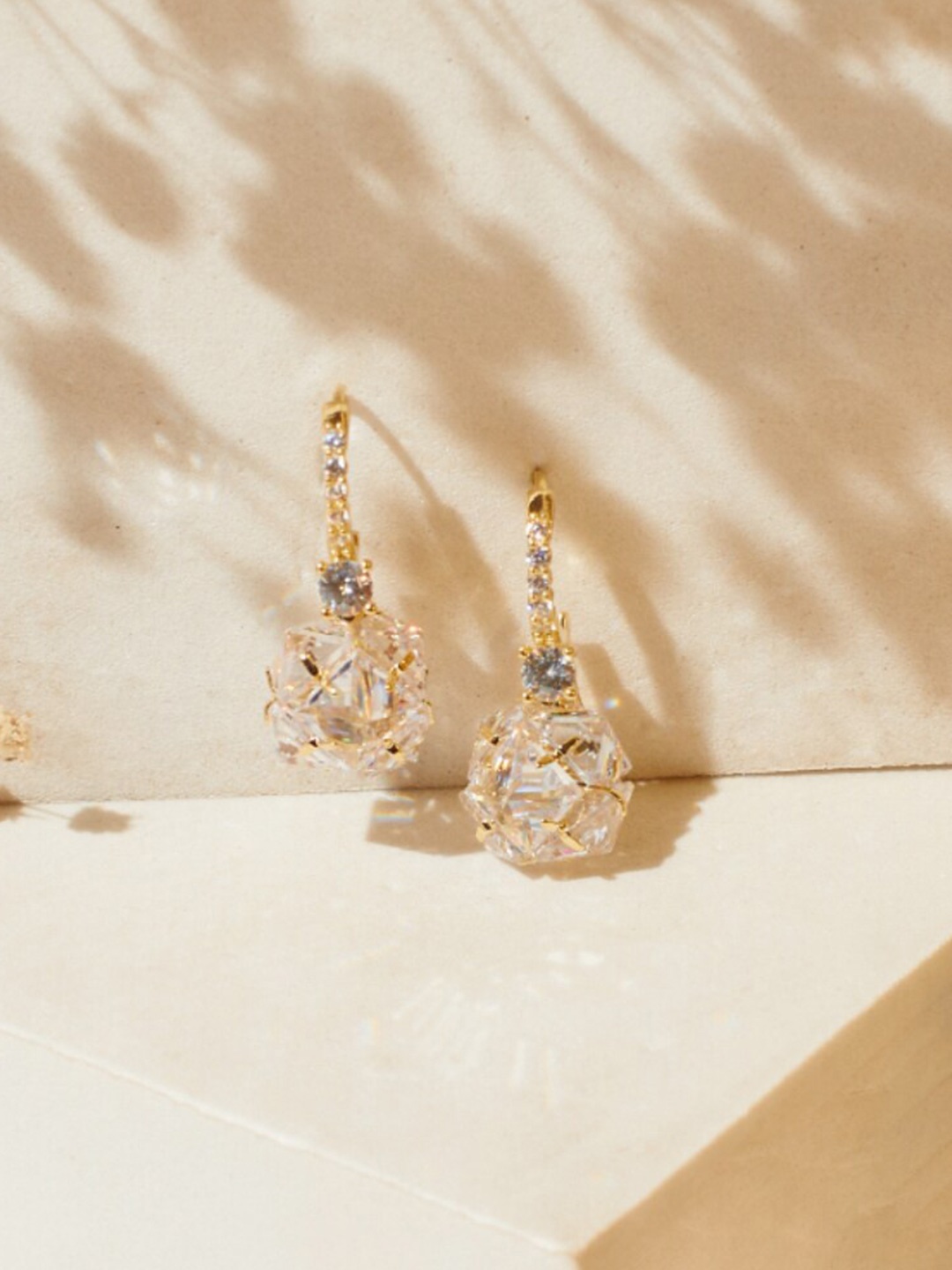 

SALTY Gold-Plated Contemporary Drop Earrings