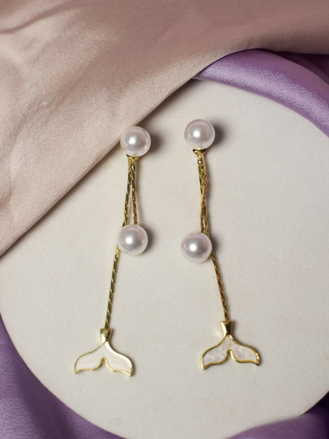 

SALTY Contemporary Drop Earrings, Gold