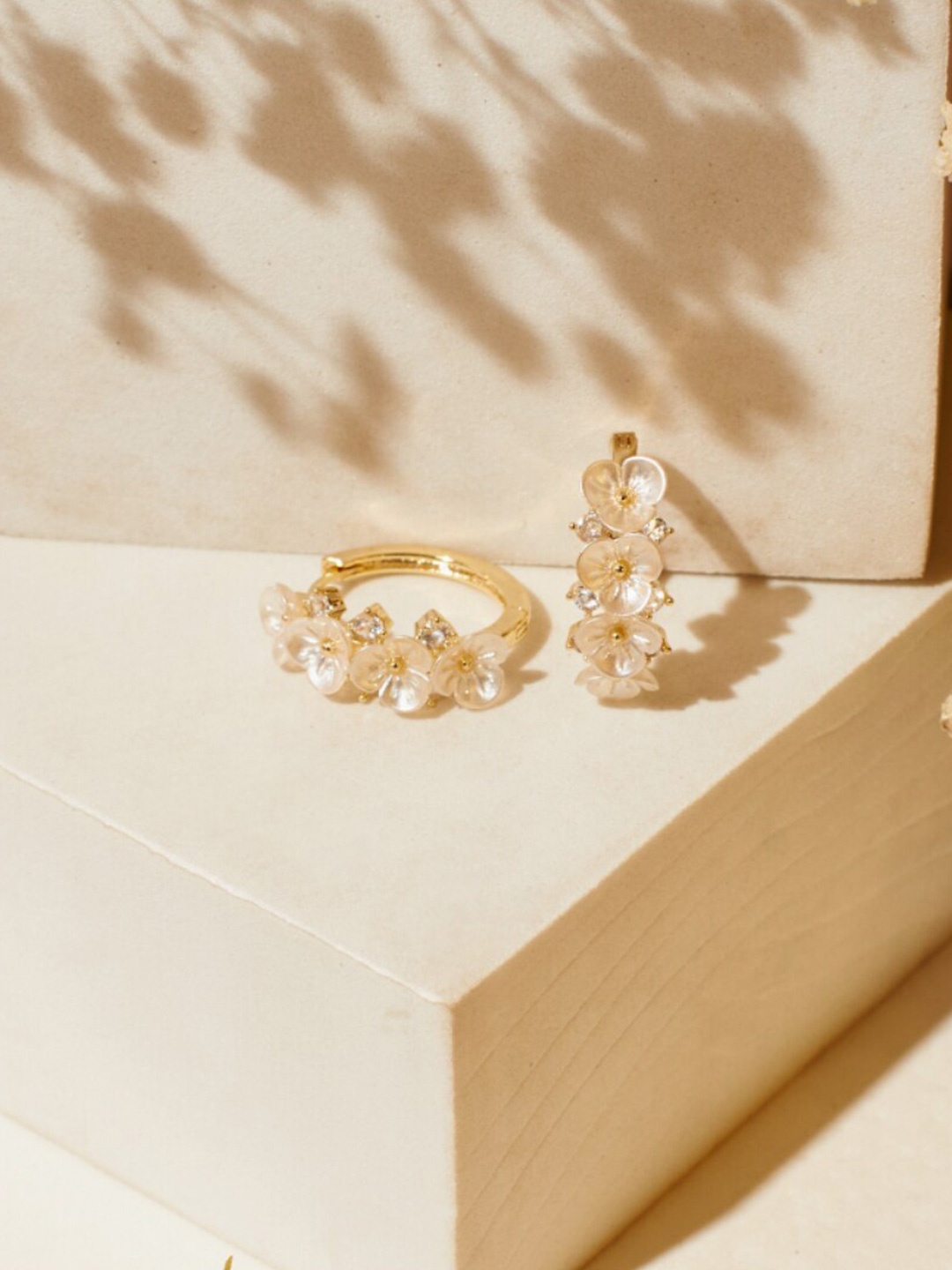 

SALTY Gold-Plated Contemporary Hoop Earrings