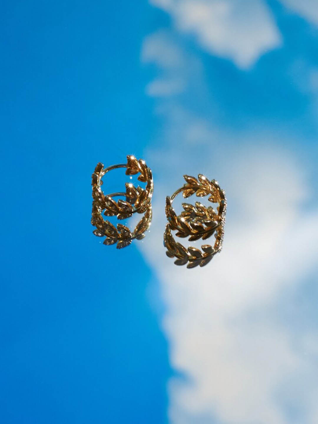 

SALTY Gold-Plated Contemporary Studs Earrings
