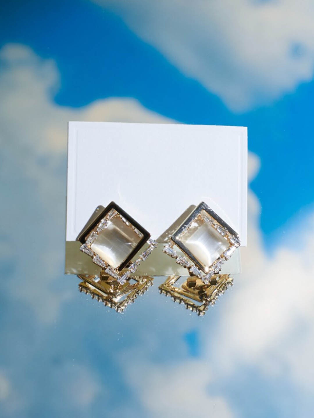

SALTY Gold-Plated Geometric Studs Earrings
