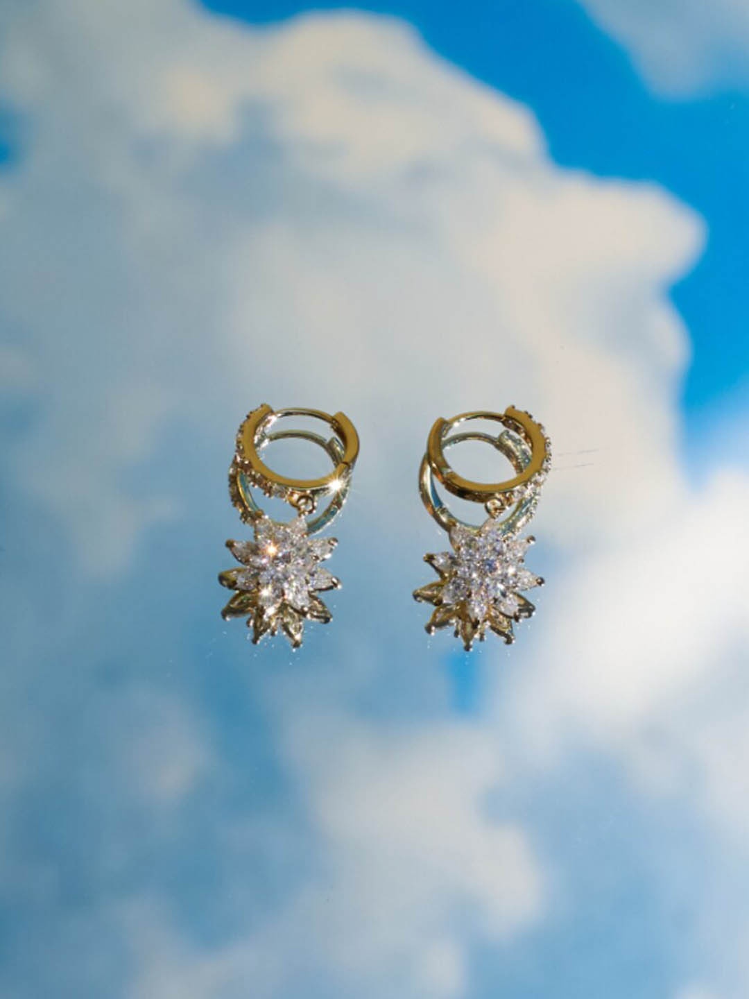 

SALTY Gold-Plated Hoop Earrings