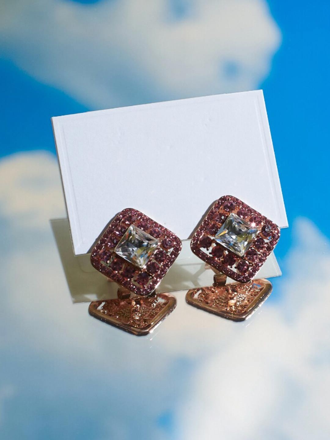 

SALTY Gold-Plated Geometric Studs Earrings