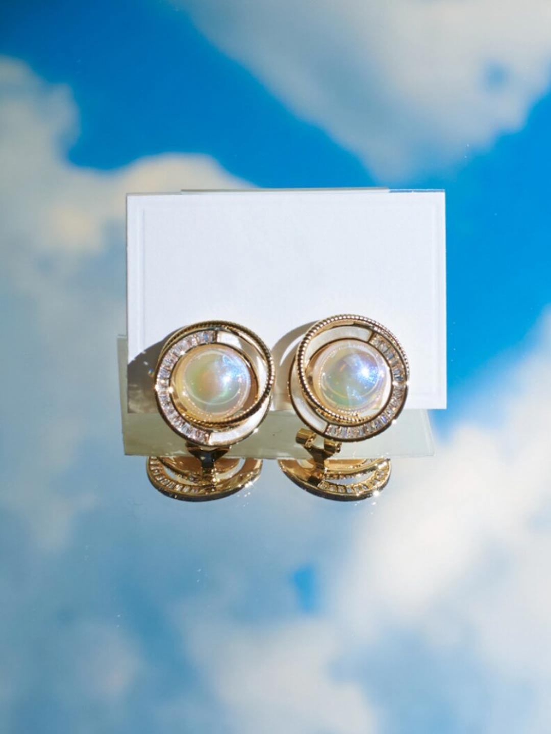 

SALTY Gold-Plated Contemporary Studs Earrings
