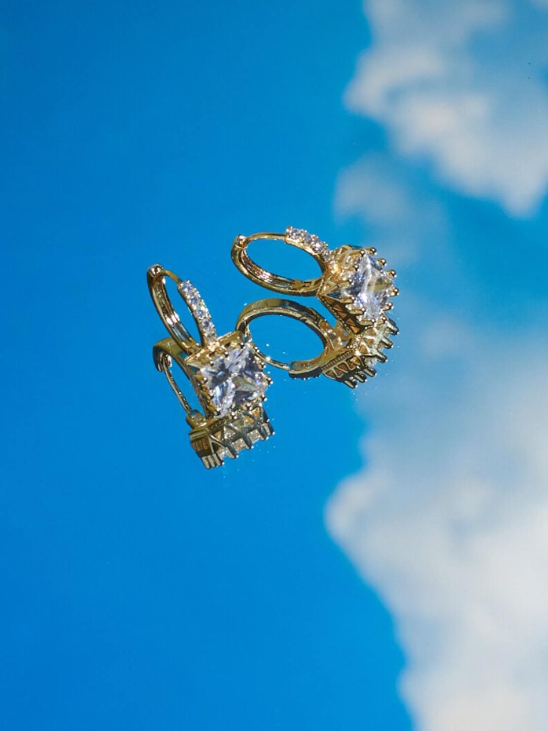

SALTY Gold Plated Hoop Earrings