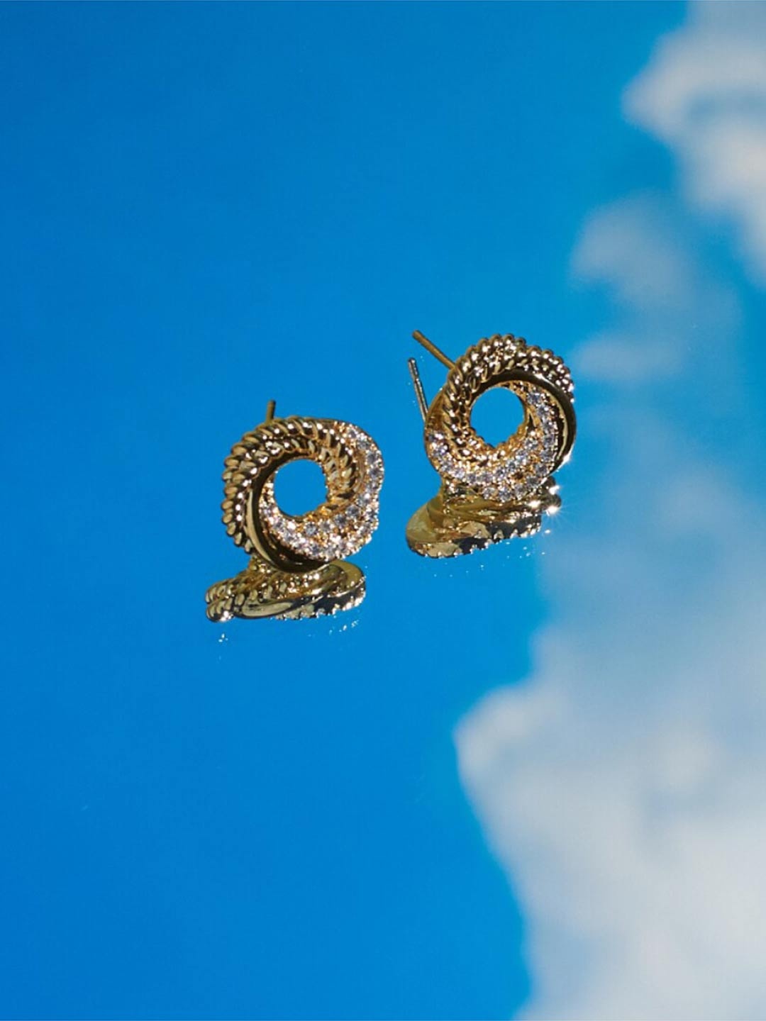 

SALTY Gold Plated Studs Earrings