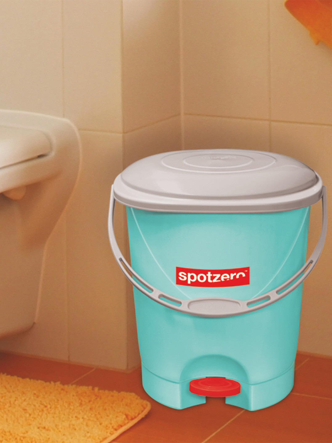 

SPOTZERO by MILTON Aqua Green Clean Up Pedal Bin 12 Litres
