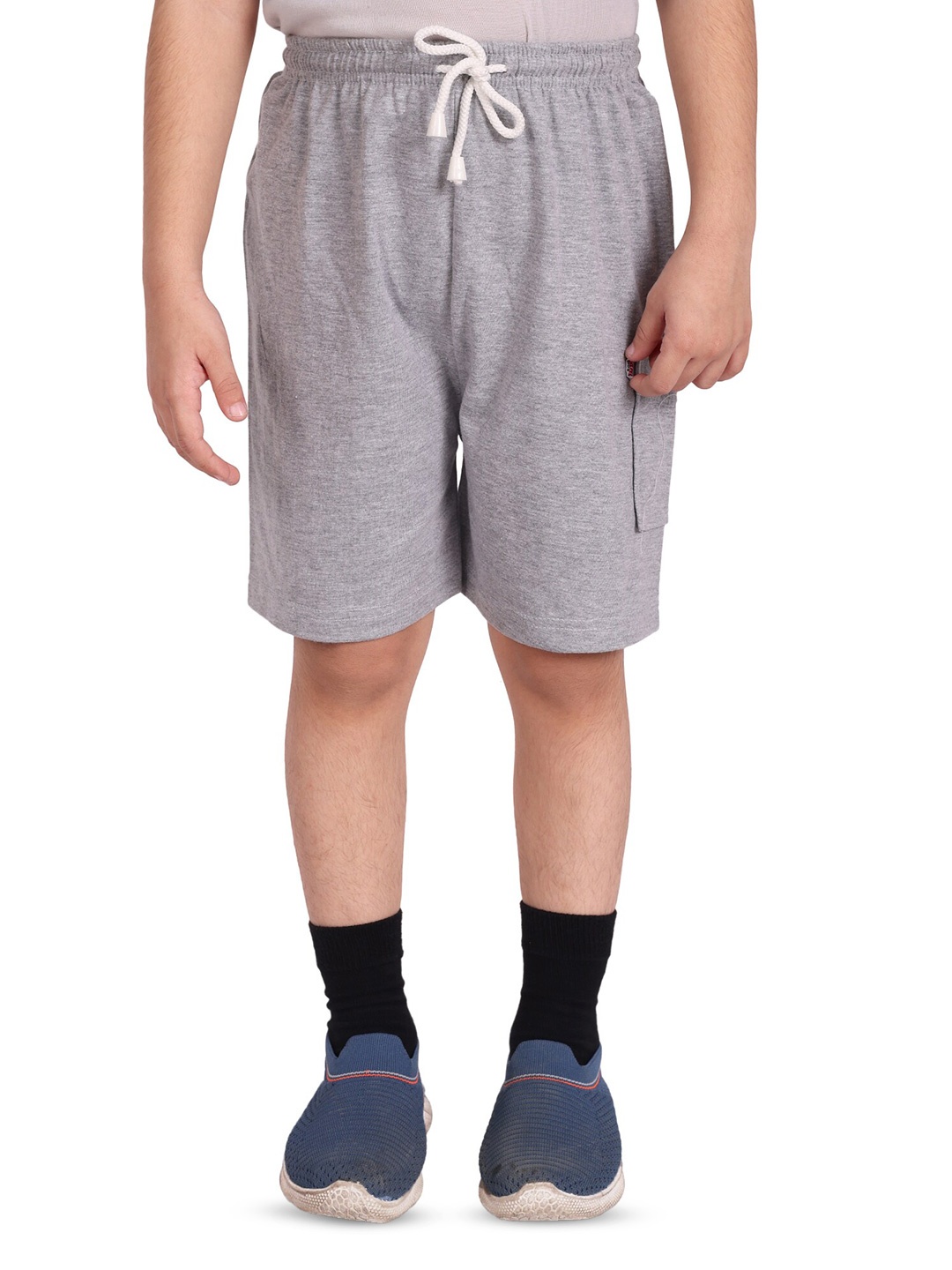 

BAESD Boys Mid-Rise Cotton Shorts, Grey