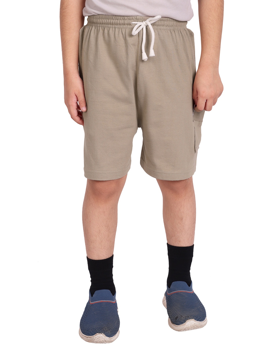 

BAESD Boys Mid-Rise Cotton Shorts, Beige