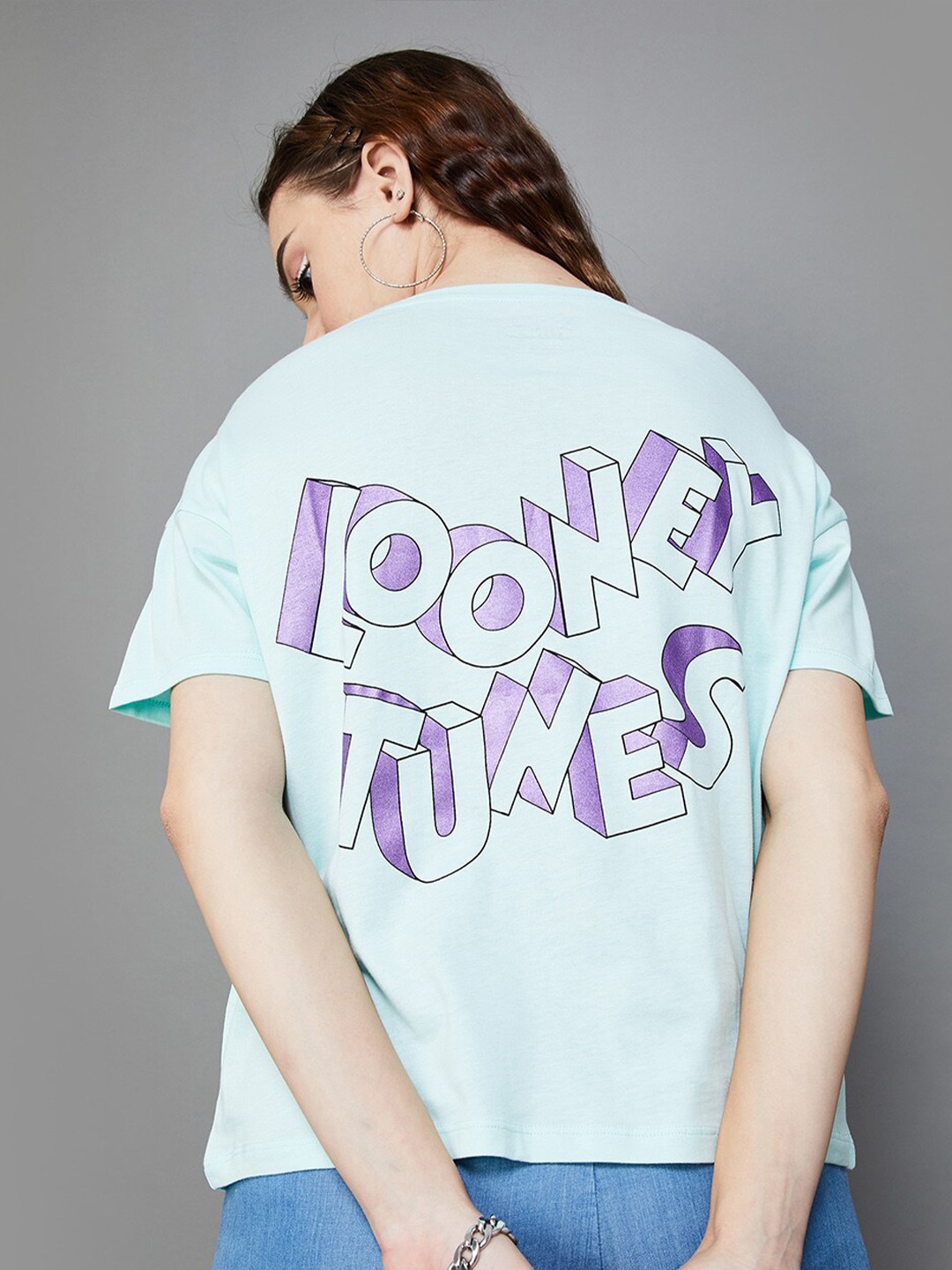 

Ginger by Lifestyle Women Looney Tunes Top, Blue