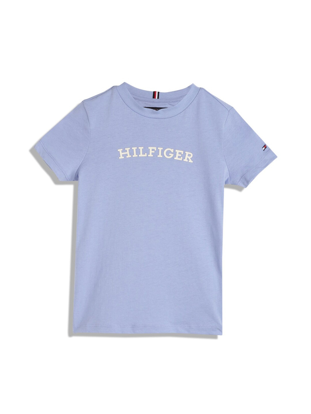 

Tommy Hilfiger Boys Round Neck Cotton T-shirt, Blue