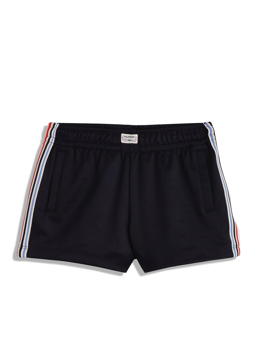 

Tommy Hilfiger Girls Relaxed Fit Mid Rise Shorts, Blue