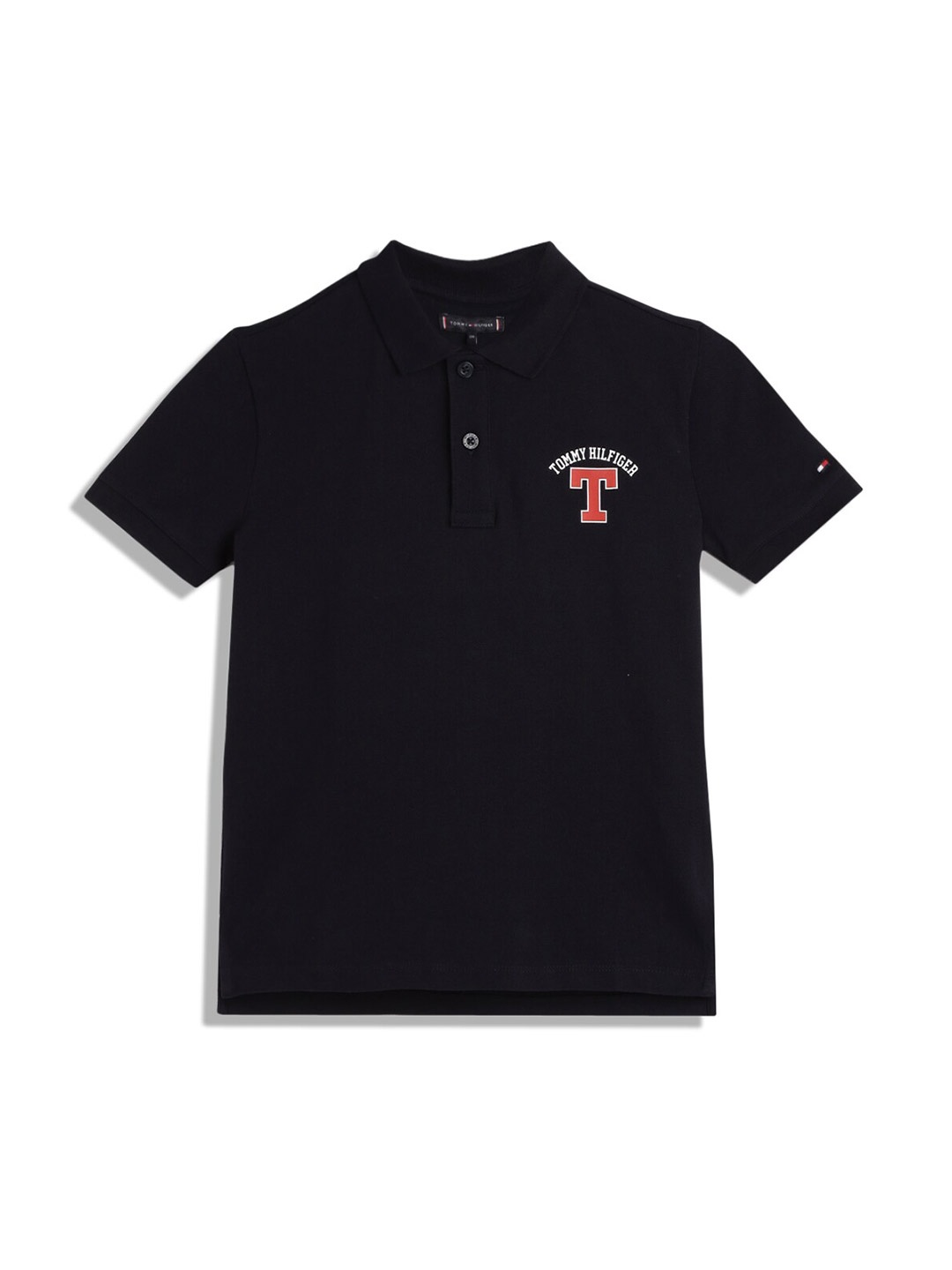 

Tommy Hilfiger Boys Polo Collar Cotton T-shirt, Blue