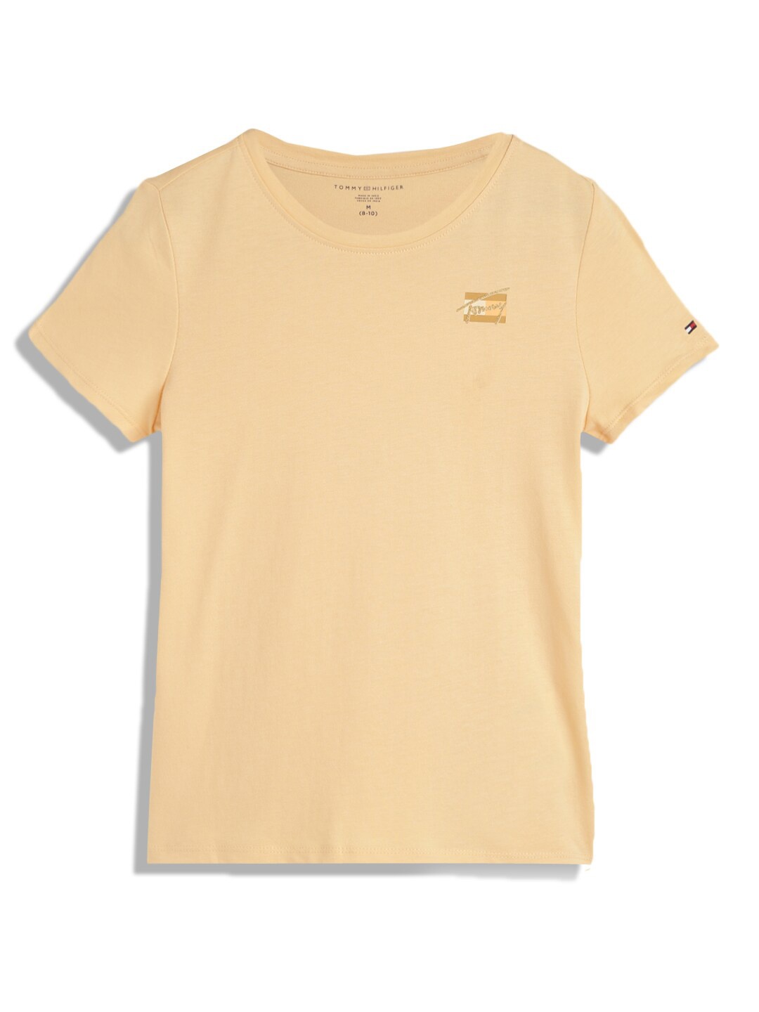 

Tommy Hilfiger Girls Round Neck T-shirt, Peach
