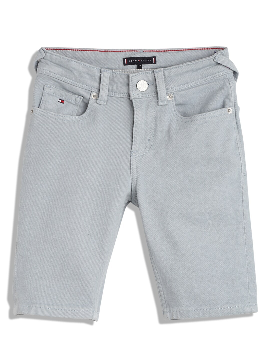 

Tommy Hilfiger Boys Slim Fit Mid Rise Denim Shorts, Grey