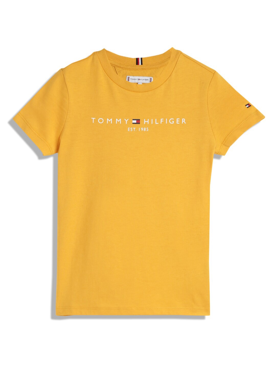 

Tommy Hilfiger Boys Round Neck Short Sleeves Regular T-shirt, Mustard