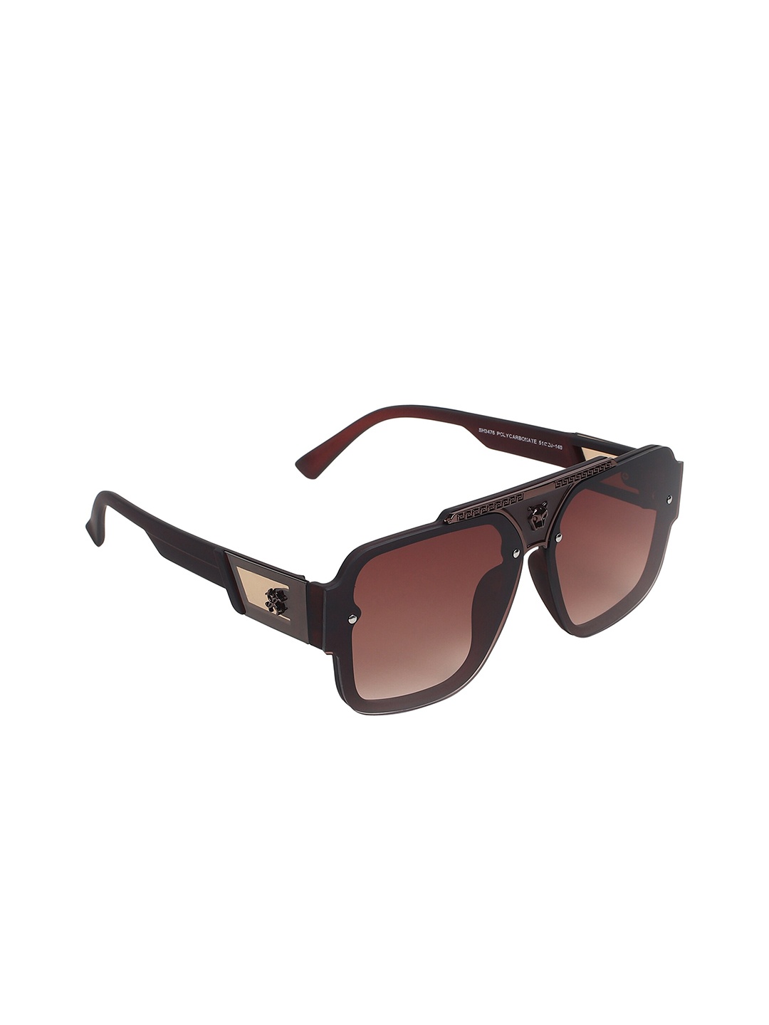 

GARTH Unisex Square Sunglasses with UV Protected Lens GRT_PRO-N_BRN, Brown