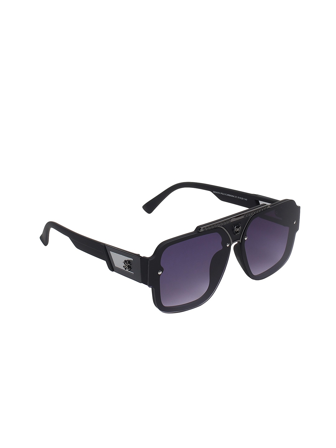 

GARTH Unisex Square Sunglasses with UV Protected Lens GRT_PRO-N_BGREY, Purple