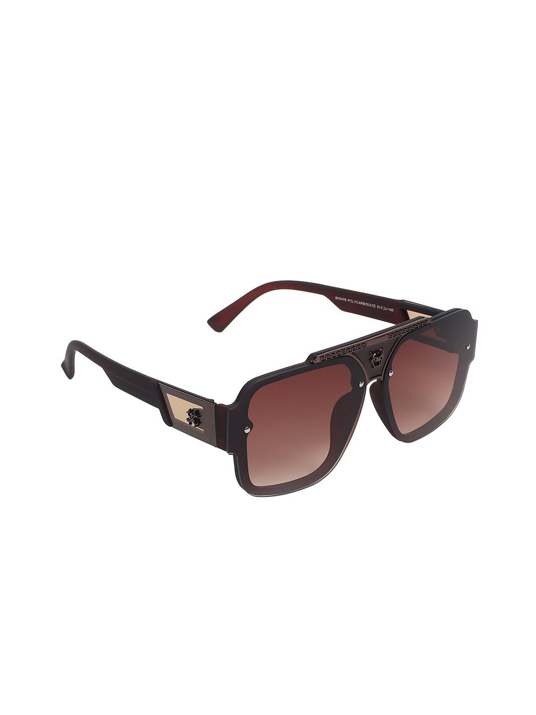 

SCAGLIA Unisex Rectangle Sunglasses With UV Protected Lens SCG_PRO-N_BRN, Brown