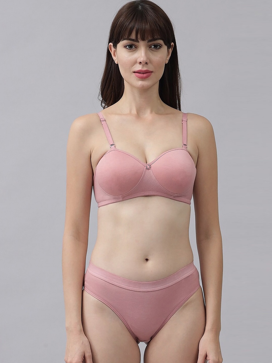 

Aamarsh Cotton Lingerie Set, Pink