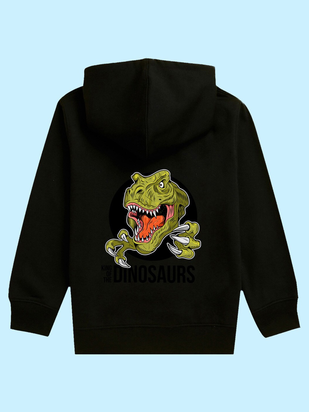 

BAESD Kids Dinosaur Printed Fleece Hood Pullover Sweatshirt, Black