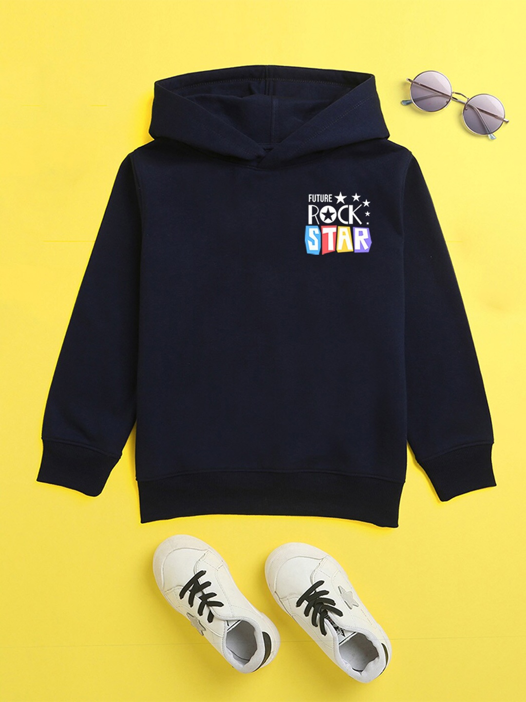 

BAESD Kids Hooded Fleece Sweatshirt, Navy blue